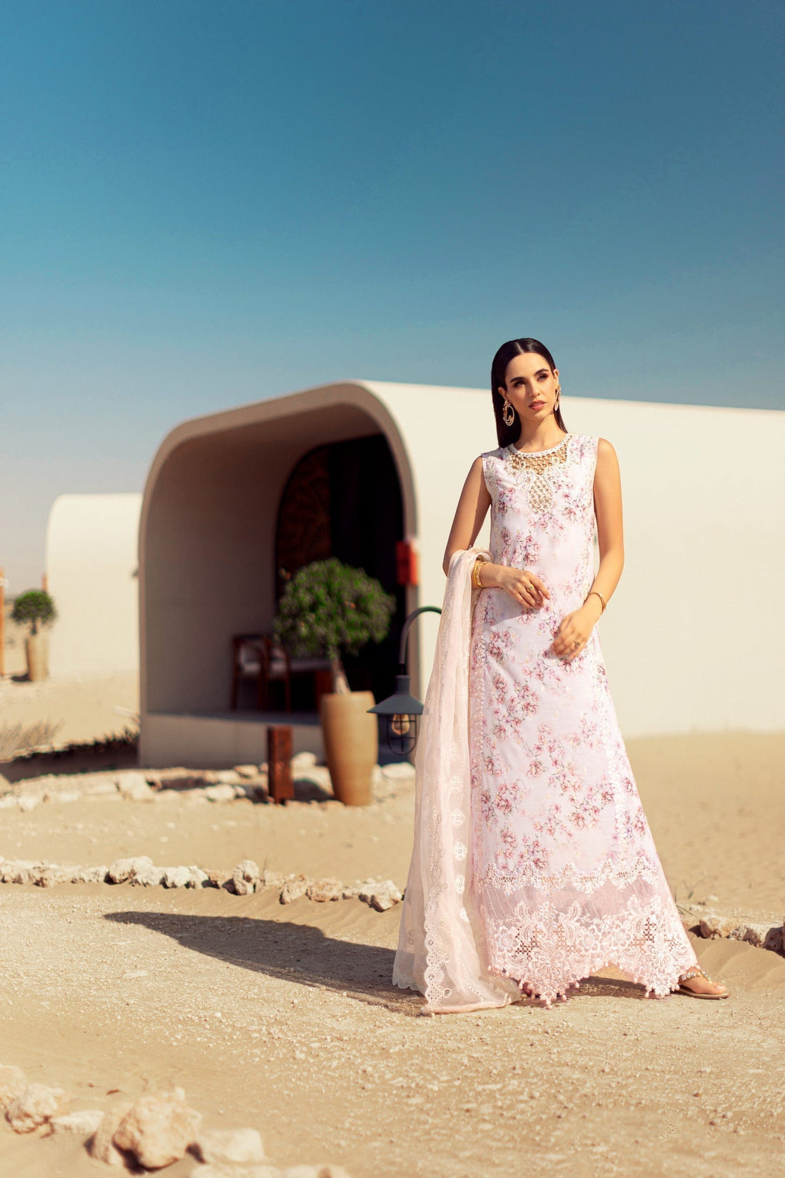 Noor By Saadia Asad | Eid Handwork Laserkari Lawn 24 | D5 - House Of Hania