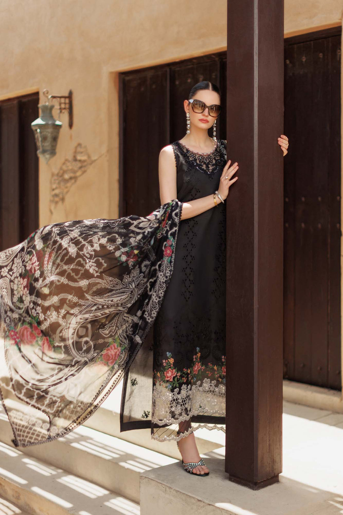 Noor By Saadia Asad | Eid Handwork Laserkari Lawn 24 | D6 - House Of Hania