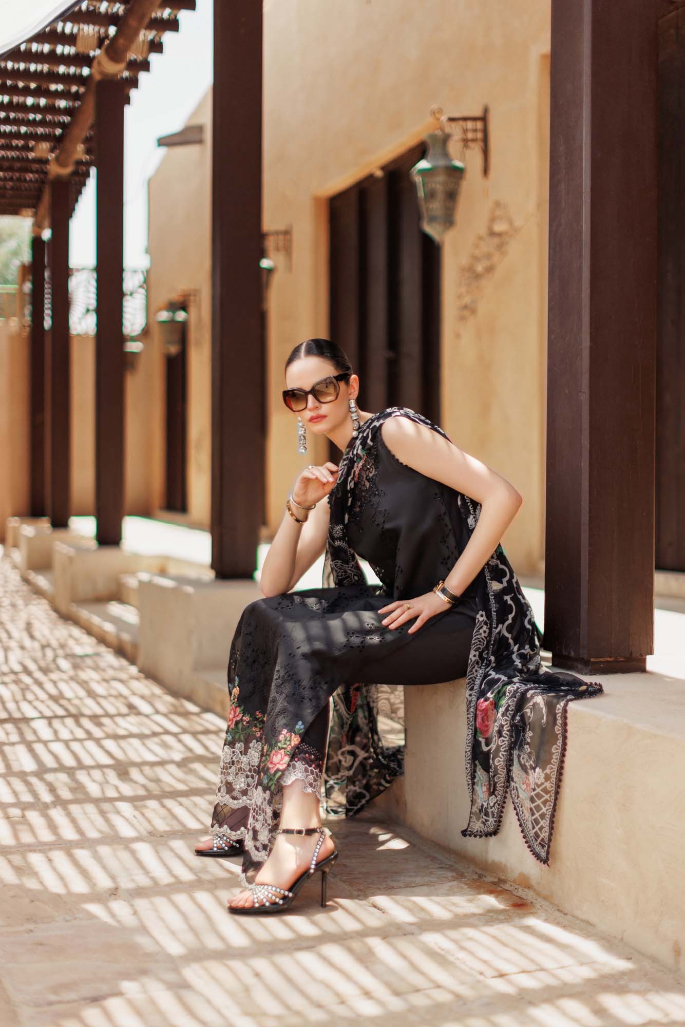 Noor By Saadia Asad | Eid Handwork Laserkari Lawn 24 | D6 - House Of Hania