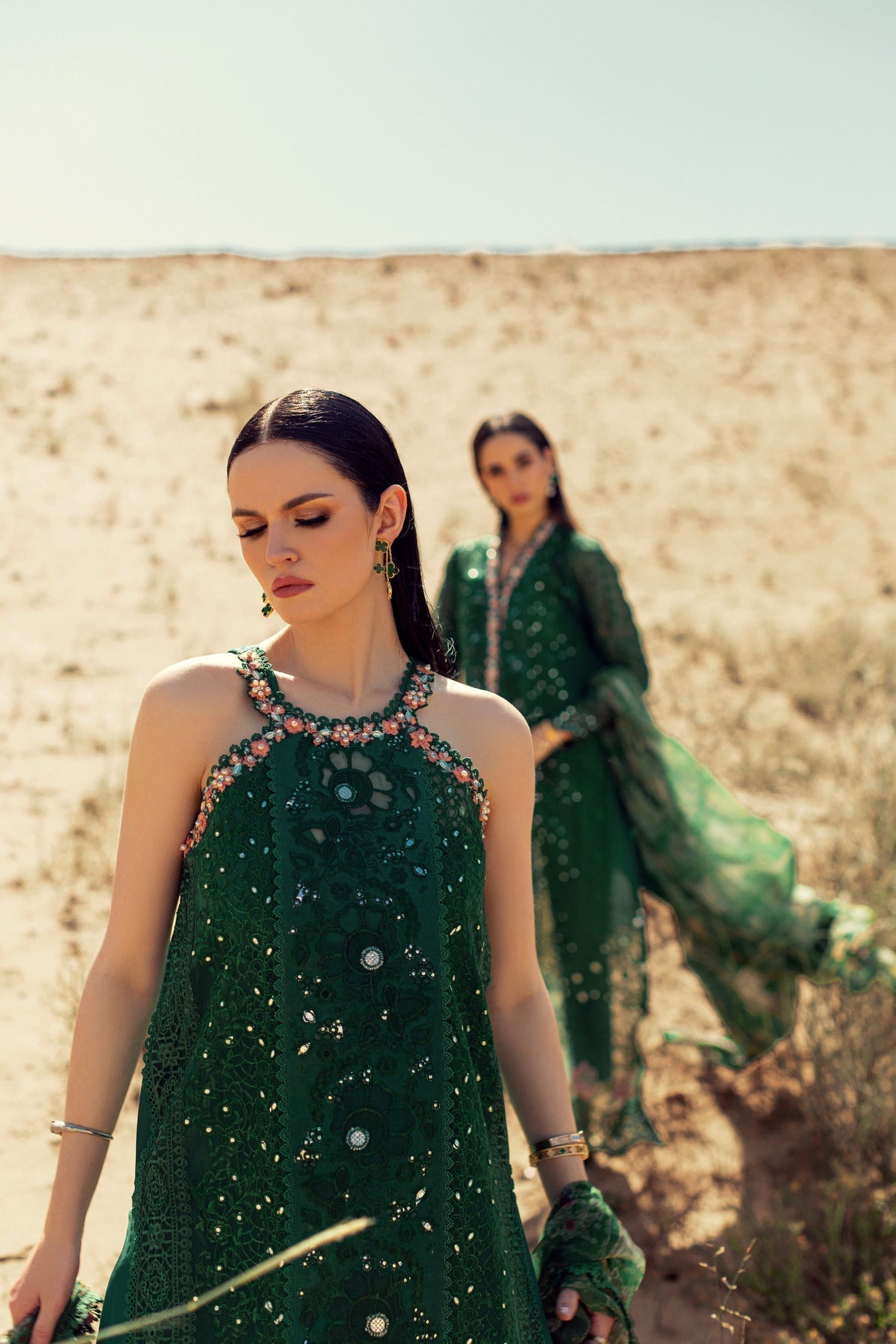 Noor By Saadia Asad | Eid Handwork Laserkari Lawn 24 | D8 - House Of Hania