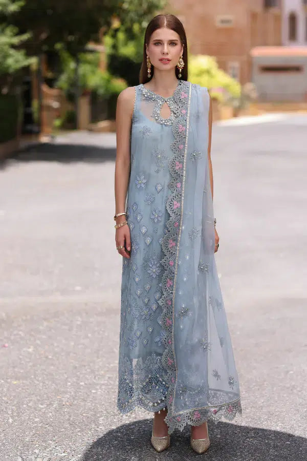 Noor by Saadia Asad | Chiffon Formals 23 | D1-Laira - House Of Hania