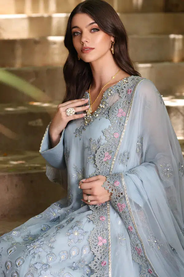Noor by Saadia Asad | Chiffon Formals 23 | D1-Laira - House Of Hania
