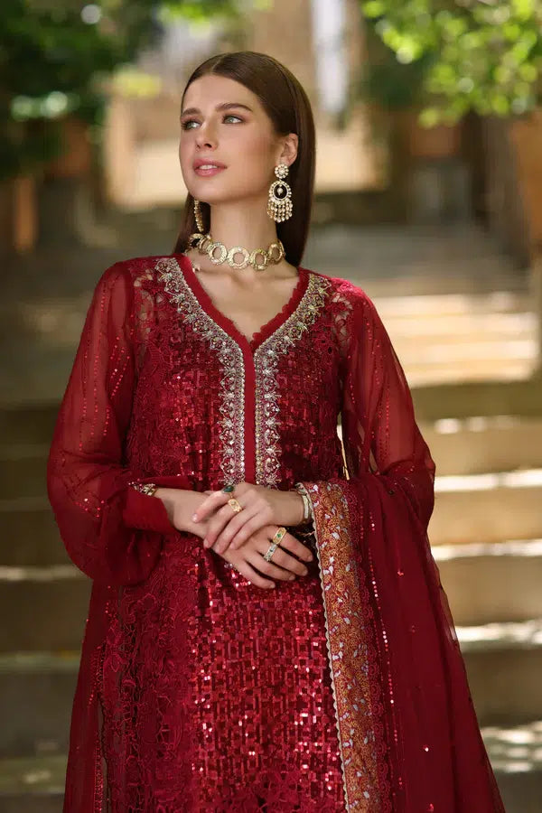 Noor by Saadia Asad | Chiffon Formals 23 | D3-Sirena - House Of Hania