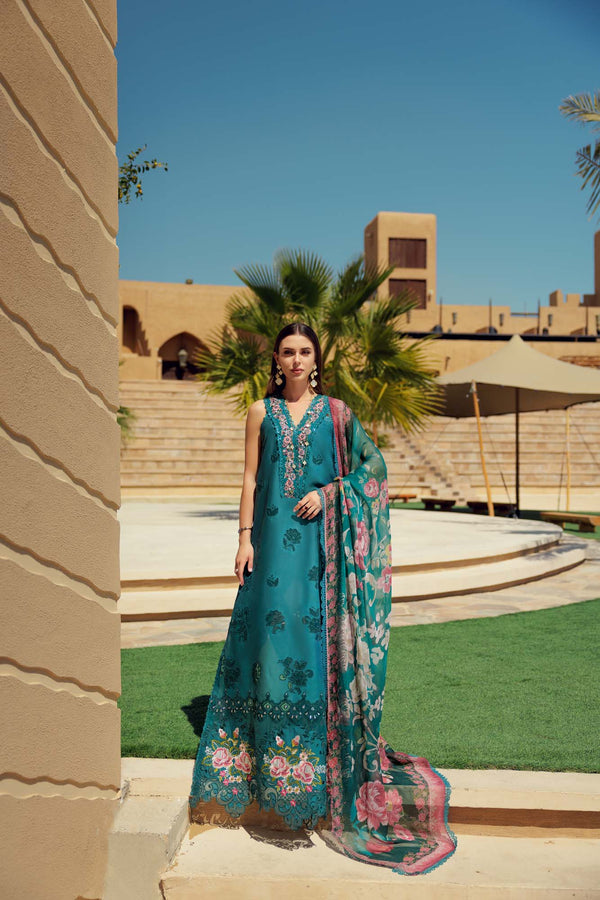 Noor by Saadia Asad | Eid Laserkari Lawn 24 | D4 - House Of Hania