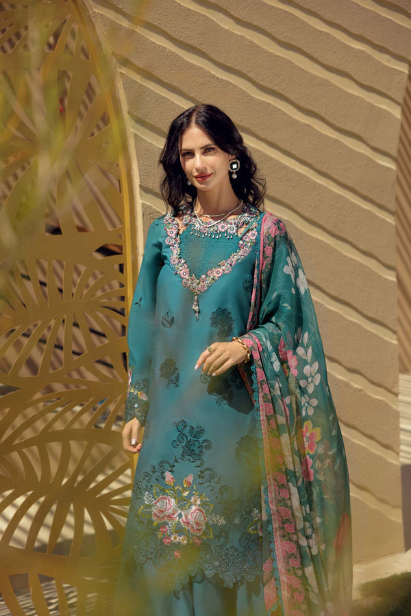 Noor by Saadia Asad | Eid Laserkari Lawn 24 | D4 - House Of Hania