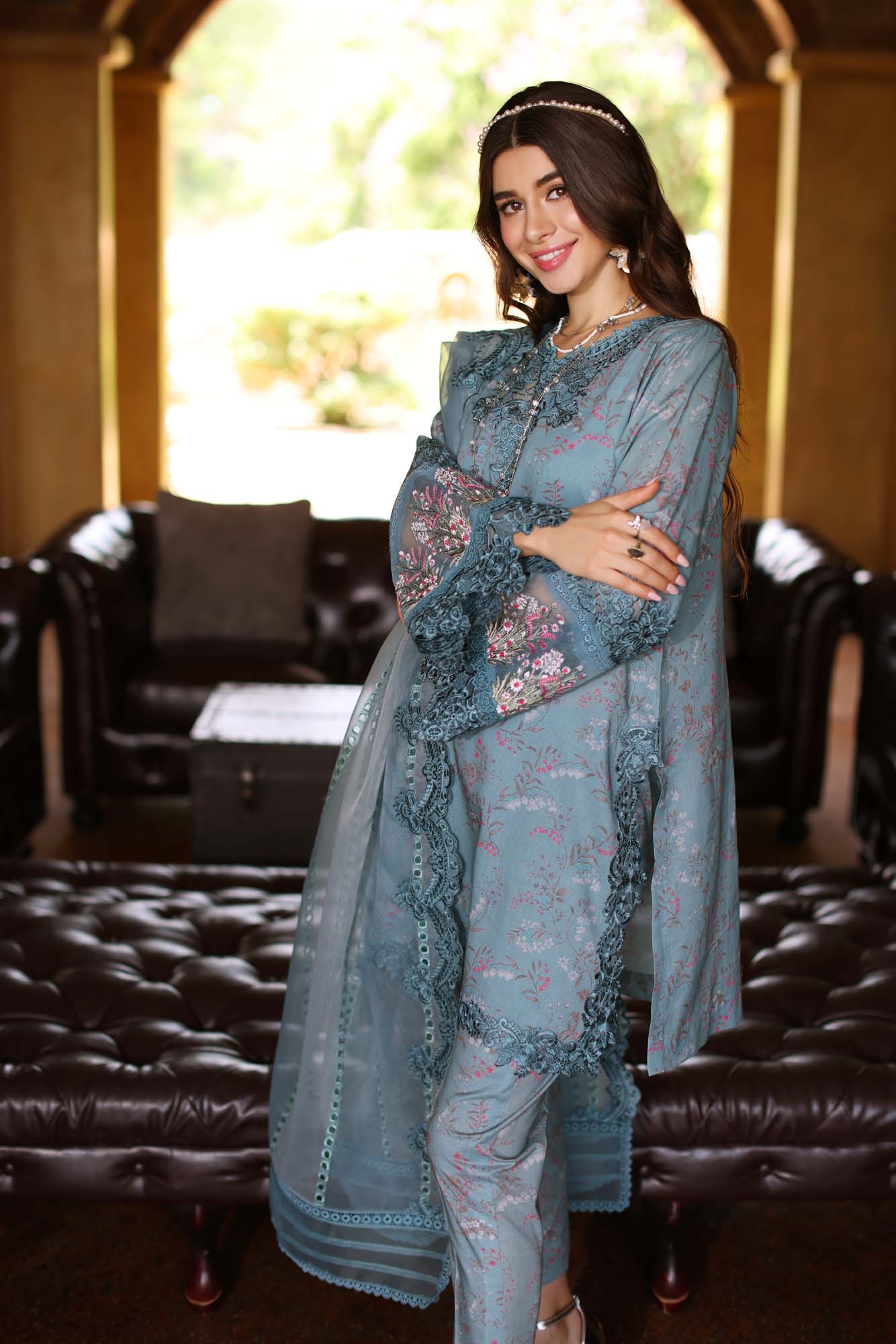 Noor by Saadia Asad | Eid Luxe Printkari 24 | D2 - House Of Hania