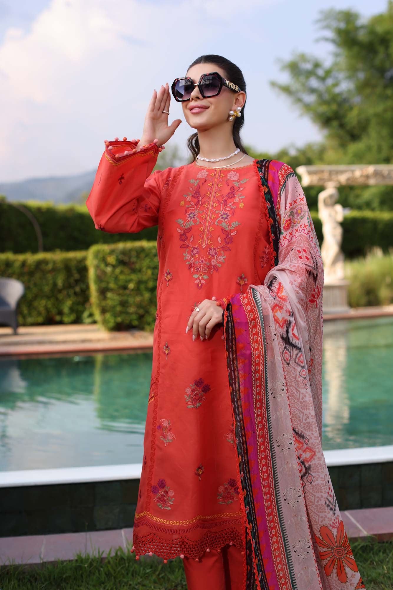 Noor by Saadia Asad | Eid Luxe Printkari 24 | D3 - House Of Hania