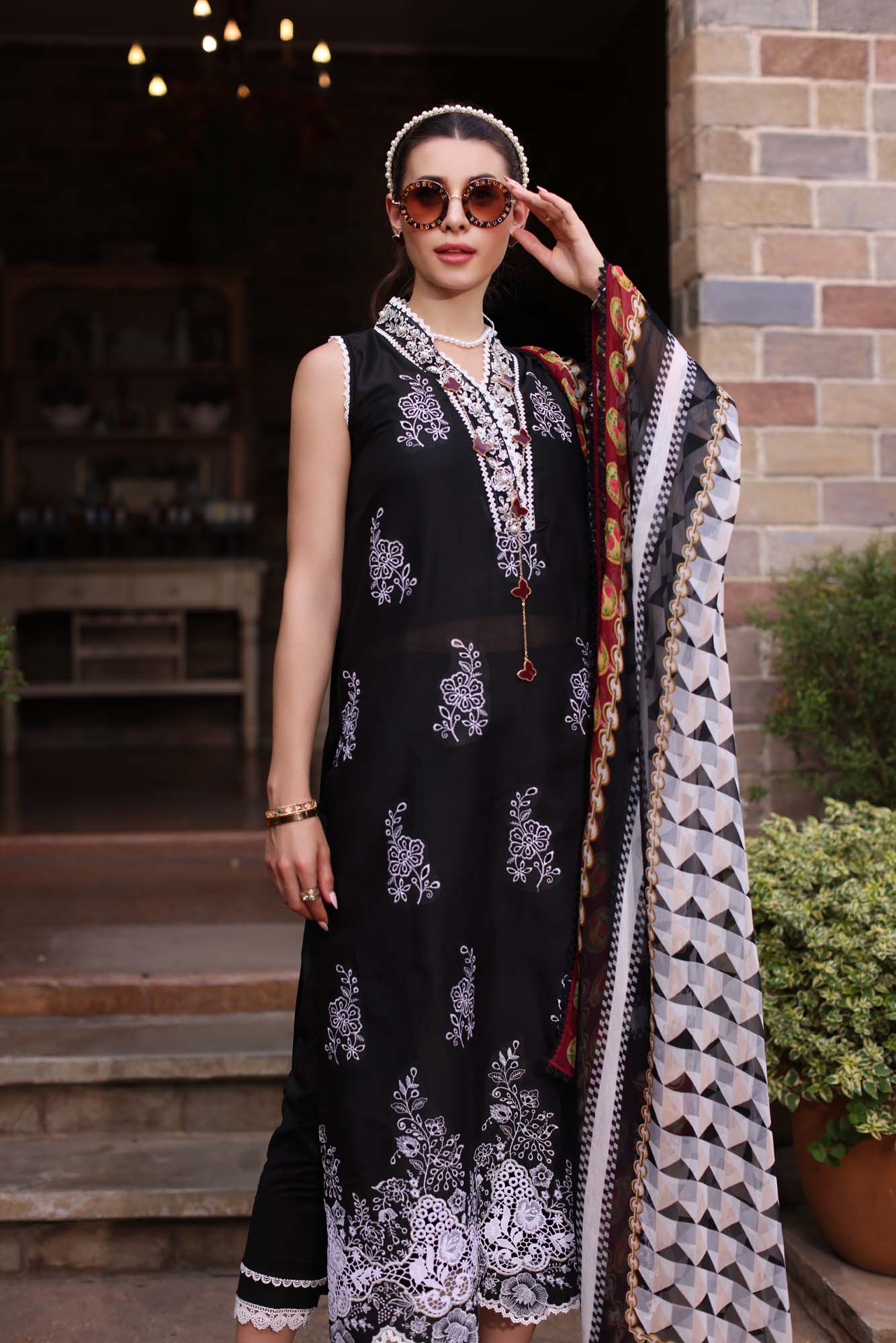 Noor by Saadia Asad | Eid Luxe Printkari 24 | D6 - House Of Hania