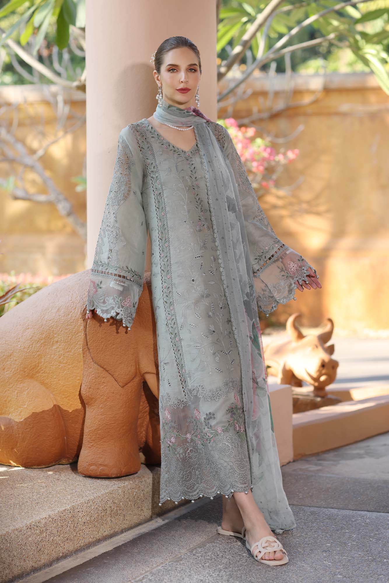 Noor by Saadia Asad | Eid Luxury Laserkari 25 | D1-A - House Of Hania
