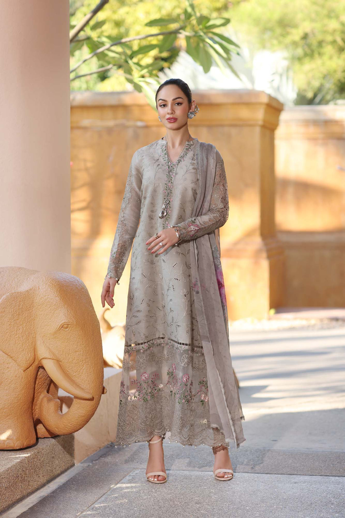 Noor by Saadia Asad | Eid Luxury Laserkari 25 | D1-B - House Of Hania