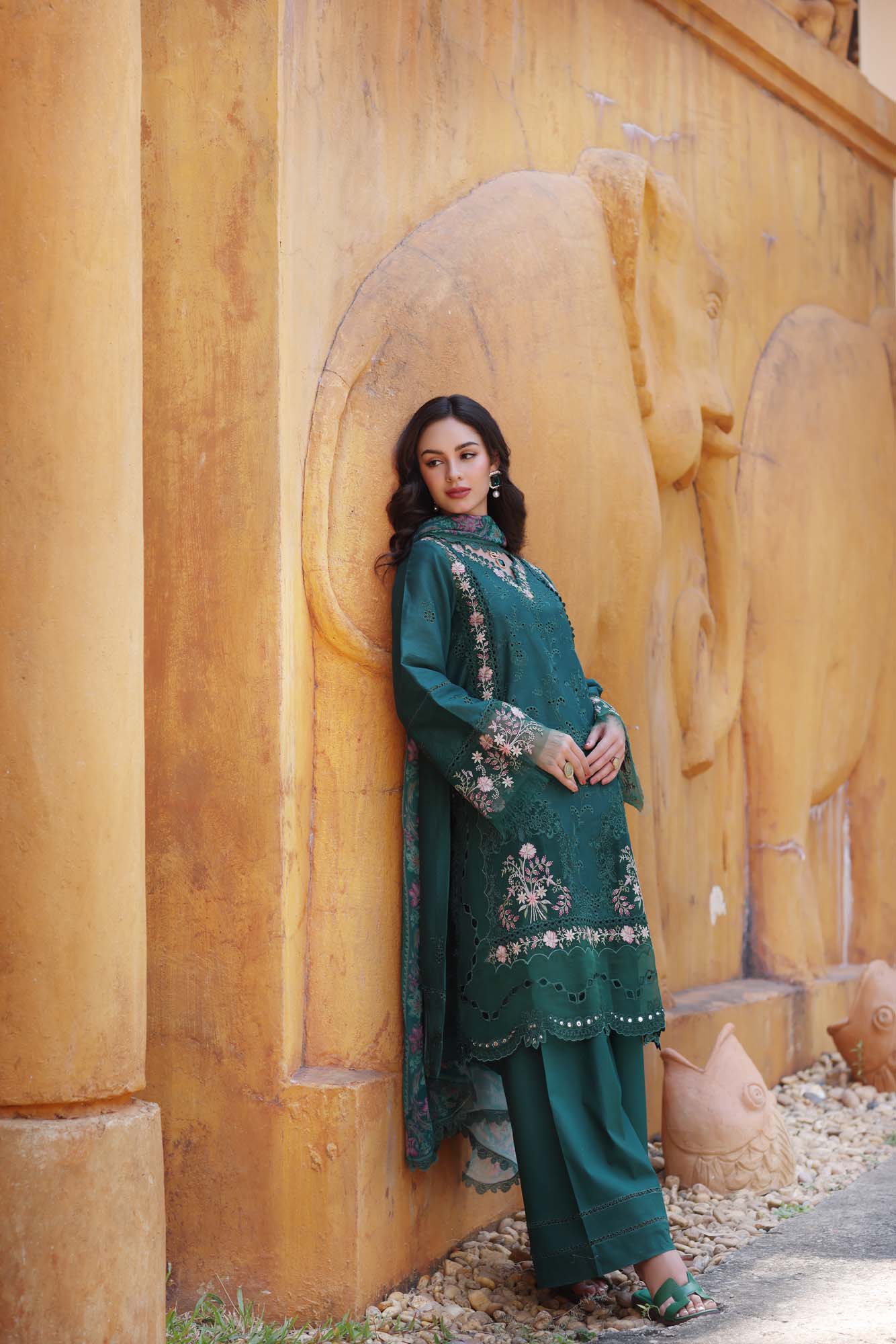 Noor by Saadia Asad | Eid Luxury Laserkari 25 | D10-A - House Of Hania