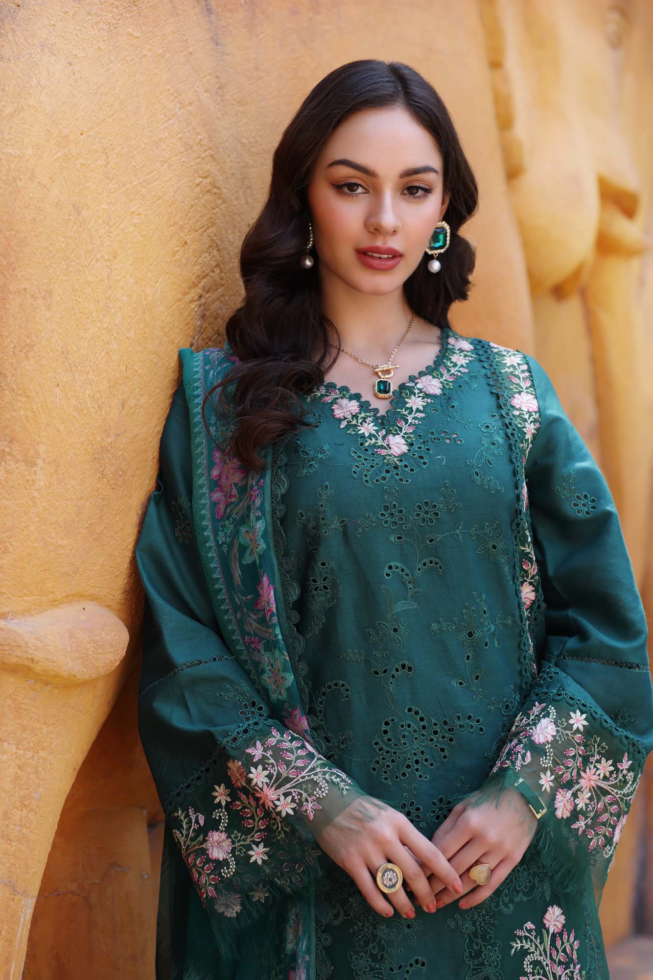 Noor by Saadia Asad | Eid Luxury Laserkari 25 | D10-A - House Of Hania