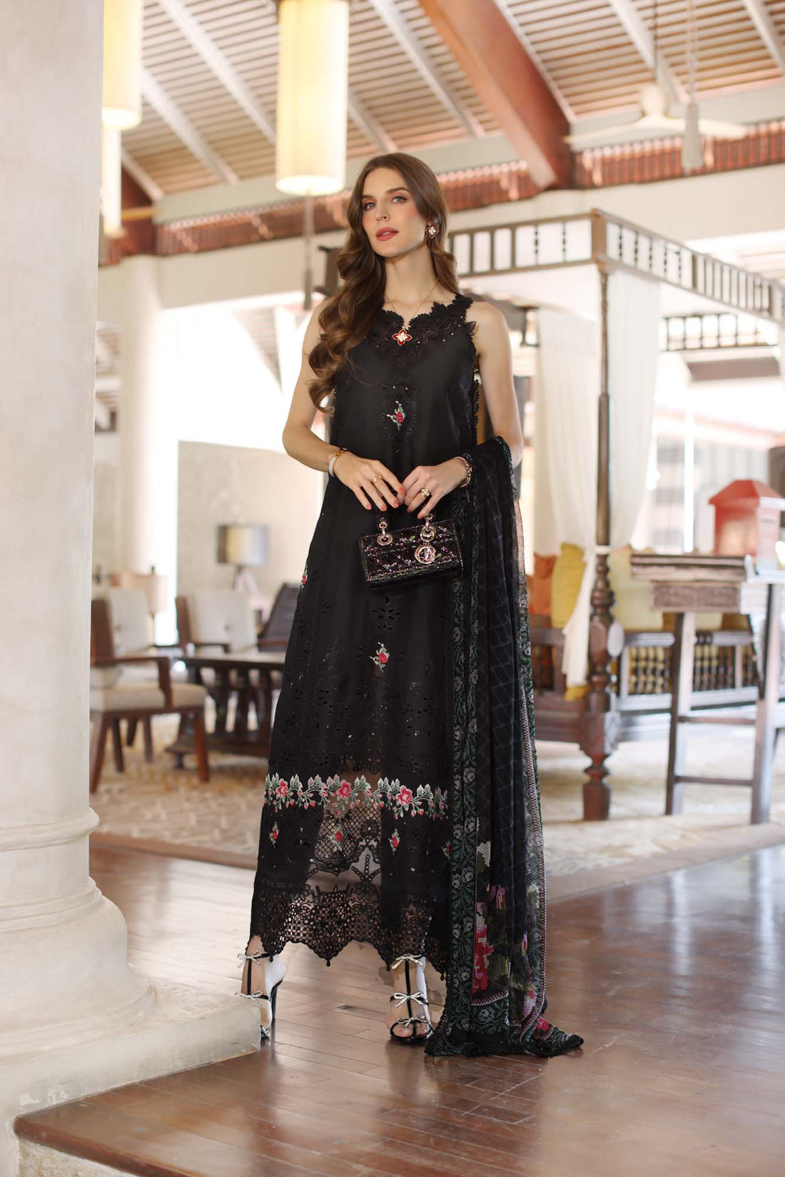 Noor by Saadia Asad | Eid Luxury Laserkari 25 | D4-A - House Of Hania
