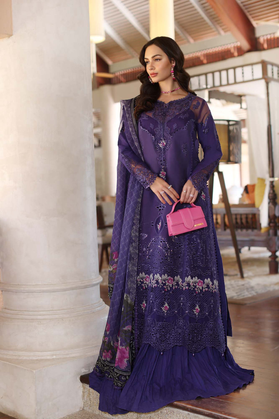 Noor by Saadia Asad | Eid Luxury Laserkari 25 | D4-B - House Of Hania