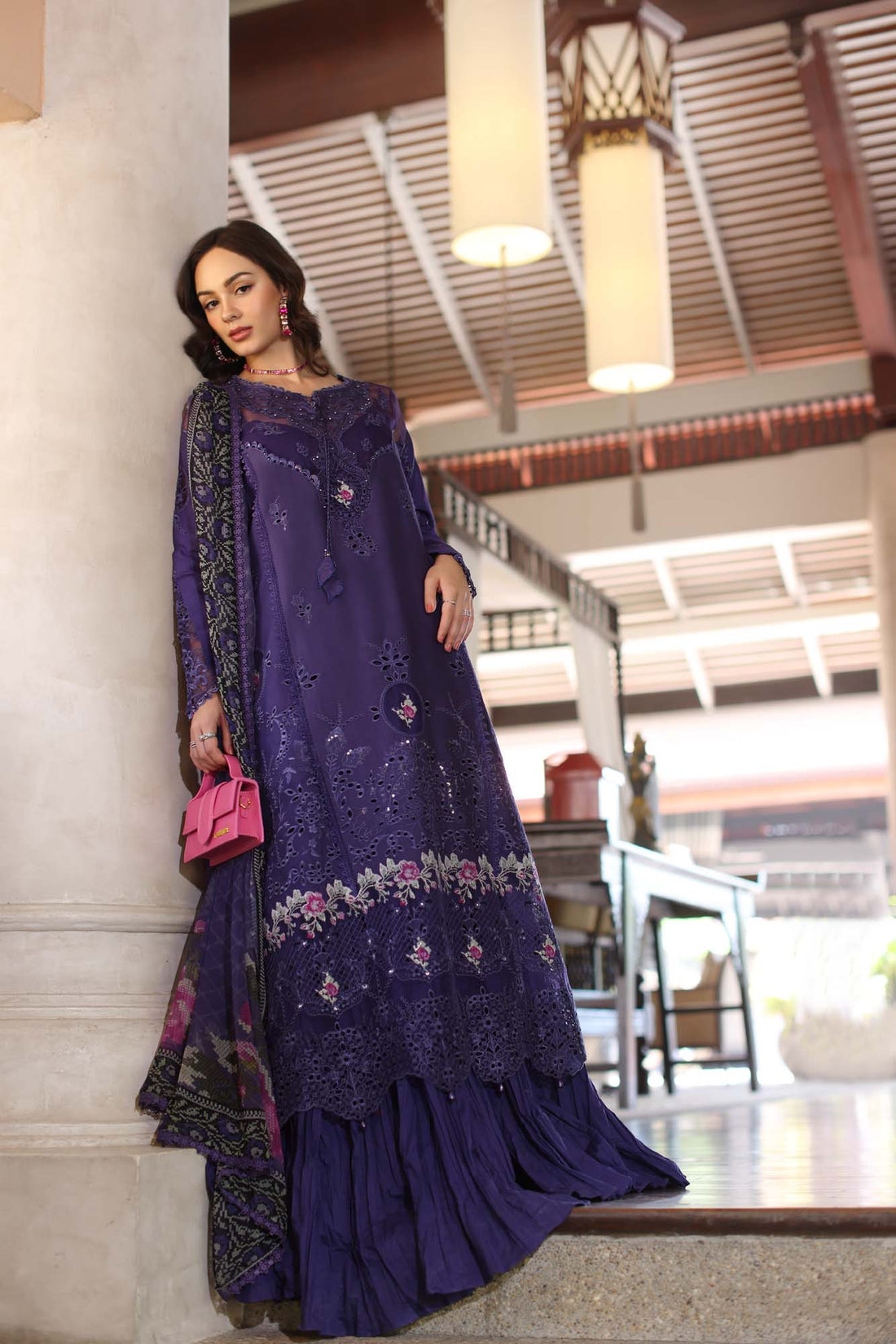 Noor by Saadia Asad | Eid Luxury Laserkari 25 | D4-B - House Of Hania