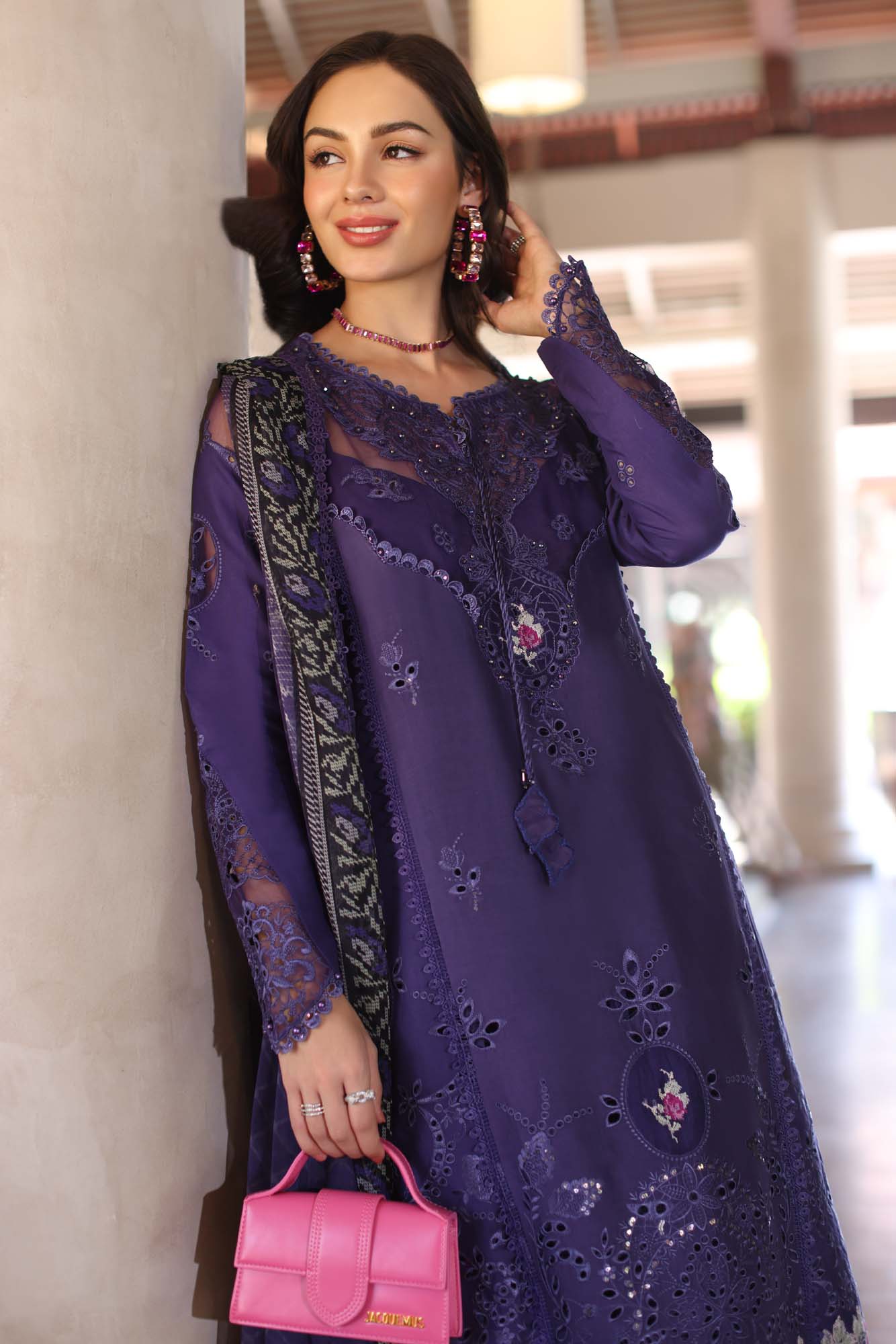 Noor by Saadia Asad | Eid Luxury Laserkari 25 | D4-B - House Of Hania