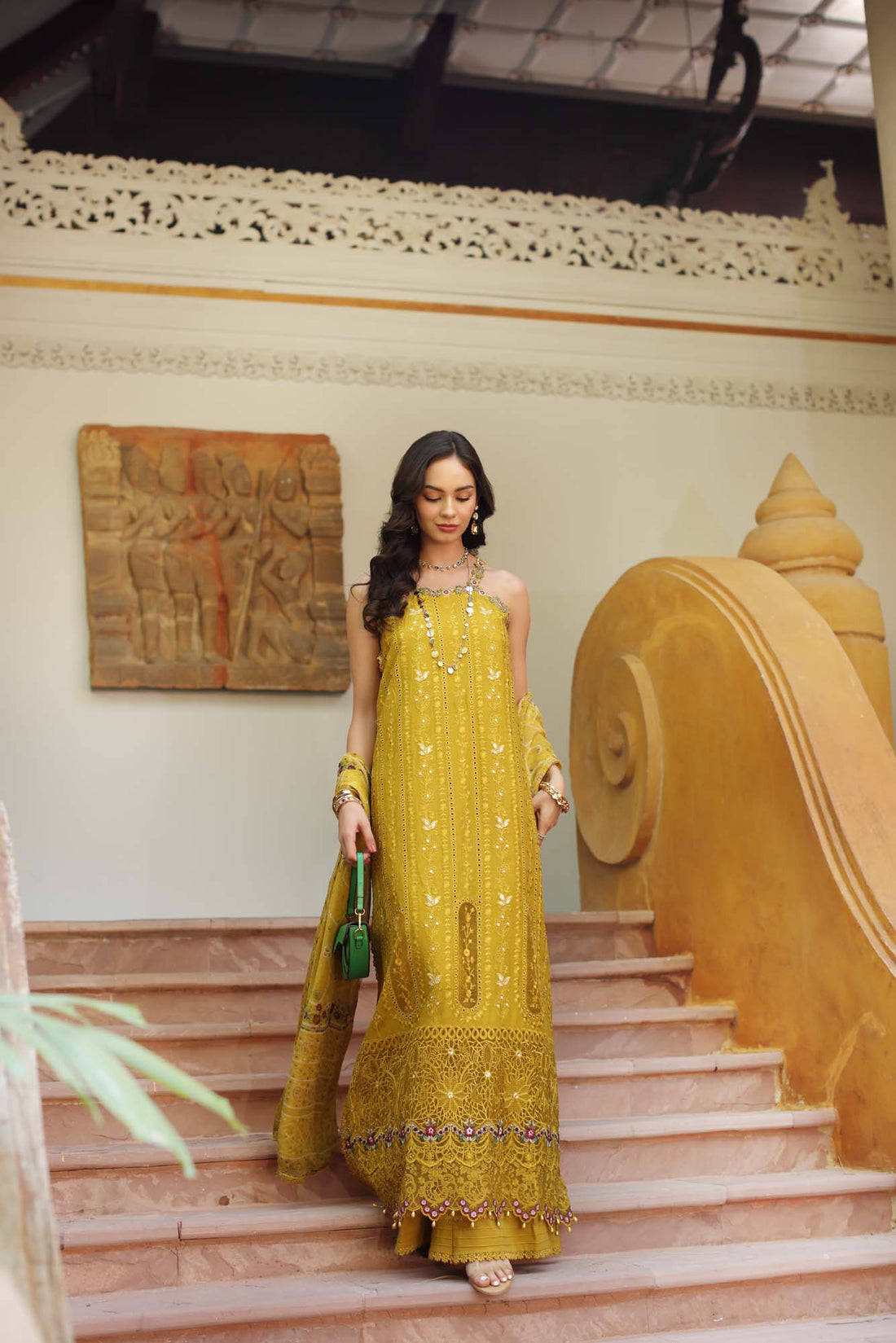 Noor by Saadia Asad | Eid Luxury Laserkari 25 | D5-A - House Of Hania