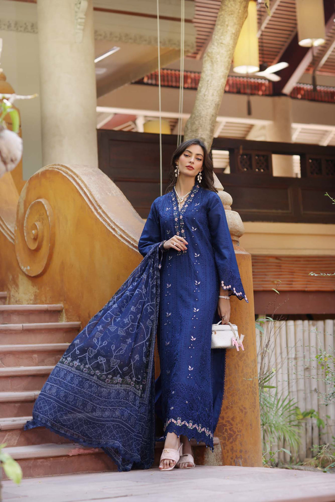 Noor by Saadia Asad | Eid Luxury Laserkari 25 | D5-B - House Of Hania