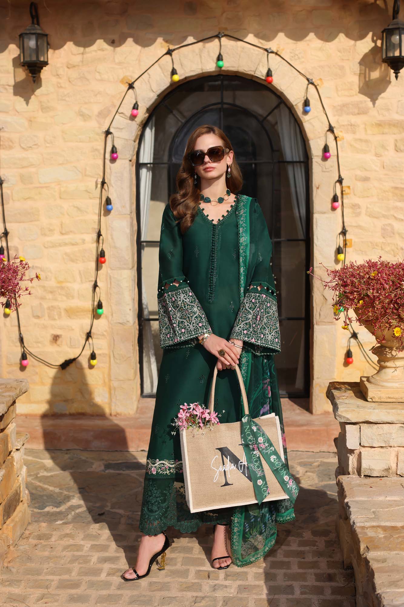 Noor by Saadia Asad | Luxe Chikankari 25 | D1-A - House Of Hania