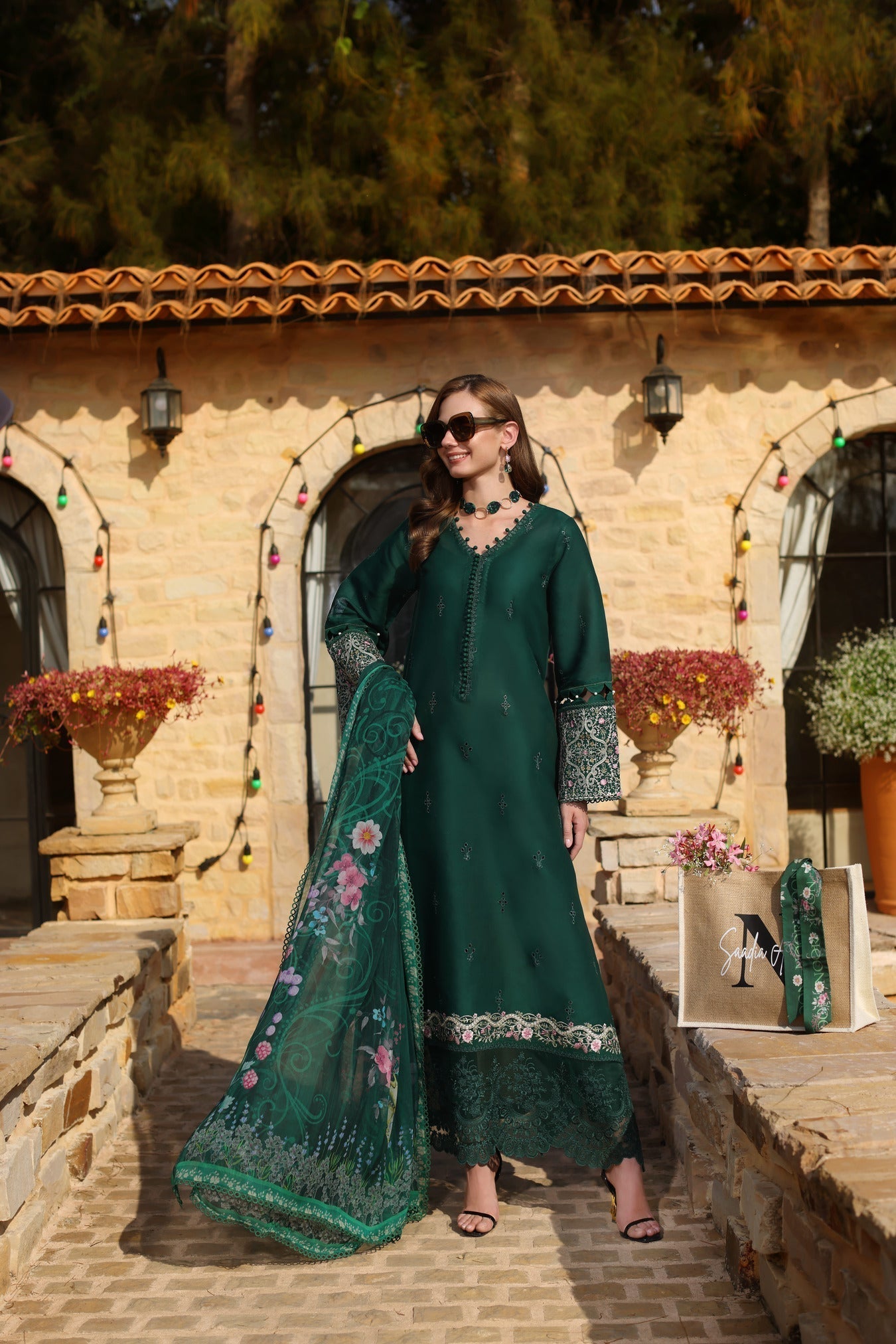 Noor by Saadia Asad | Luxe Chikankari 25 | D1-A - House Of Hania