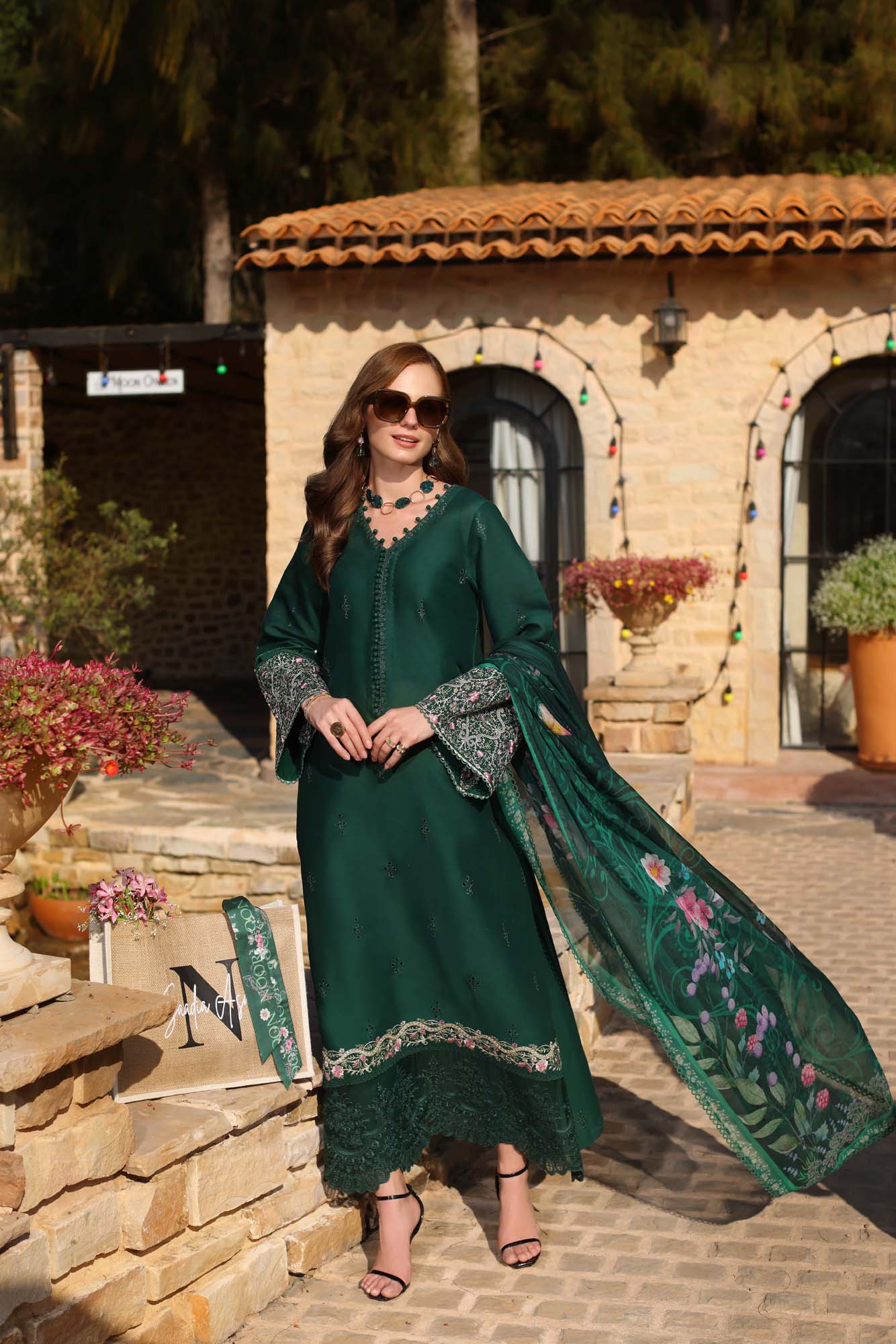 Noor by Saadia Asad | Luxe Chikankari 25 | D1-A - House Of Hania