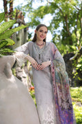 Noor by Saadia Asad | Luxury Chikankari Lawn24 | D1-B Black Ombre - House Of Hania
