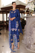 Noor by Saadia Asad | Luxury Chikankari Lawn24 | D10-B Blue Electric - House Of Hania