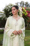 Noor by Saadia Asad | Luxury Chikankari Lawn24 | D11-B Mint Schifli - House Of Hania