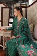 Noor by Saadia Asad | Luxury Chikankari Lawn24 | D4-A Green Laser - House Of Hania