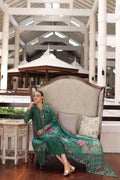 Noor by Saadia Asad | Luxury Chikankari Lawn24 | D4-A Green Laser - House Of Hania