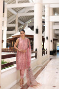 Noor by Saadia Asad | Luxury Chikankari Lawn24 | D4-B Pink Laser - House Of Hania