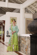 Noor by Saadia Asad | Luxury Chikankari Lawn24 | D5-A Aqua Ombre - House Of Hania