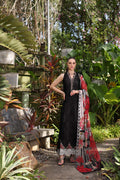 Noor by Saadia Asad | Luxury Chikankari Lawn24 | D6-A Black Laser - House Of Hania