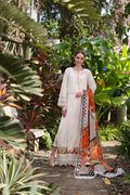 Noor by Saadia Asad | Luxury Chikankari Lawn24 | D6-B White Laser - House Of Hania