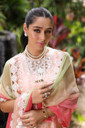 Noor by Saadia Asad | Luxury Chikankari Lawn24 | D7-B Peach Tkm - House Of Hania