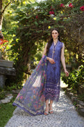 Noor by Saadia Asad | Luxury Chikankari Lawn24 | D8-A Purple - House Of Hania