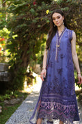 Noor by Saadia Asad | Luxury Chikankari Lawn24 | D8-A Purple - House Of Hania