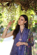 Noor by Saadia Asad | Luxury Chikankari Lawn24 | D8-A Purple - House Of Hania