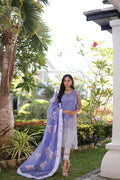 Noor by Saadia Asad | Luxury Chikankari Lawn24 | D9-B Purple - House Of Hania