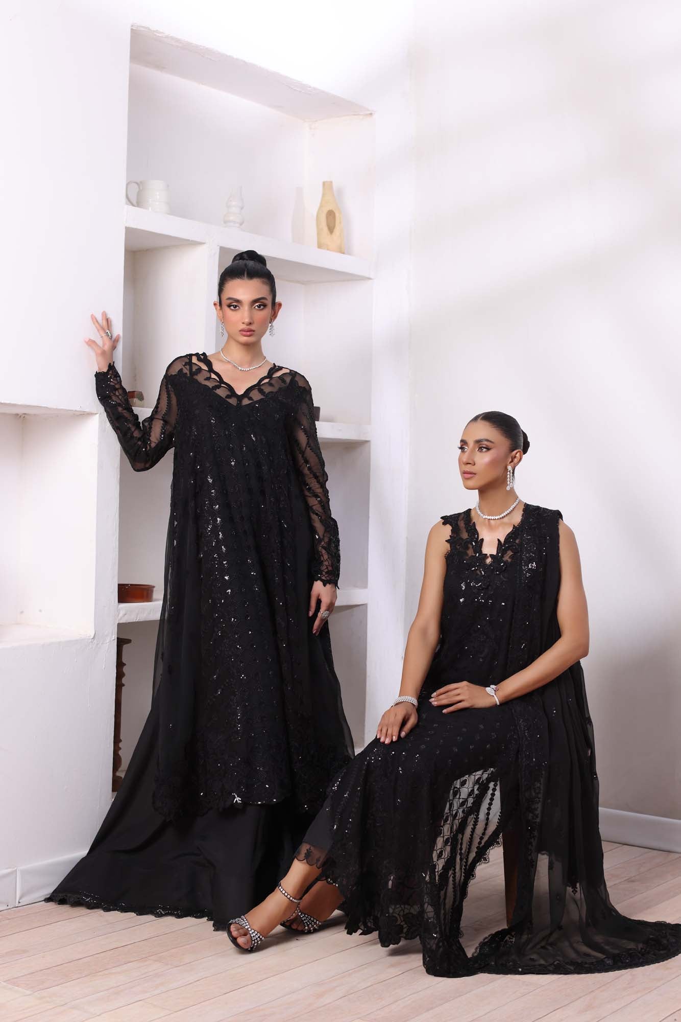 Noor by Saadia Asad | Noor Chiffon De Luxe | D4 - House Of Hania