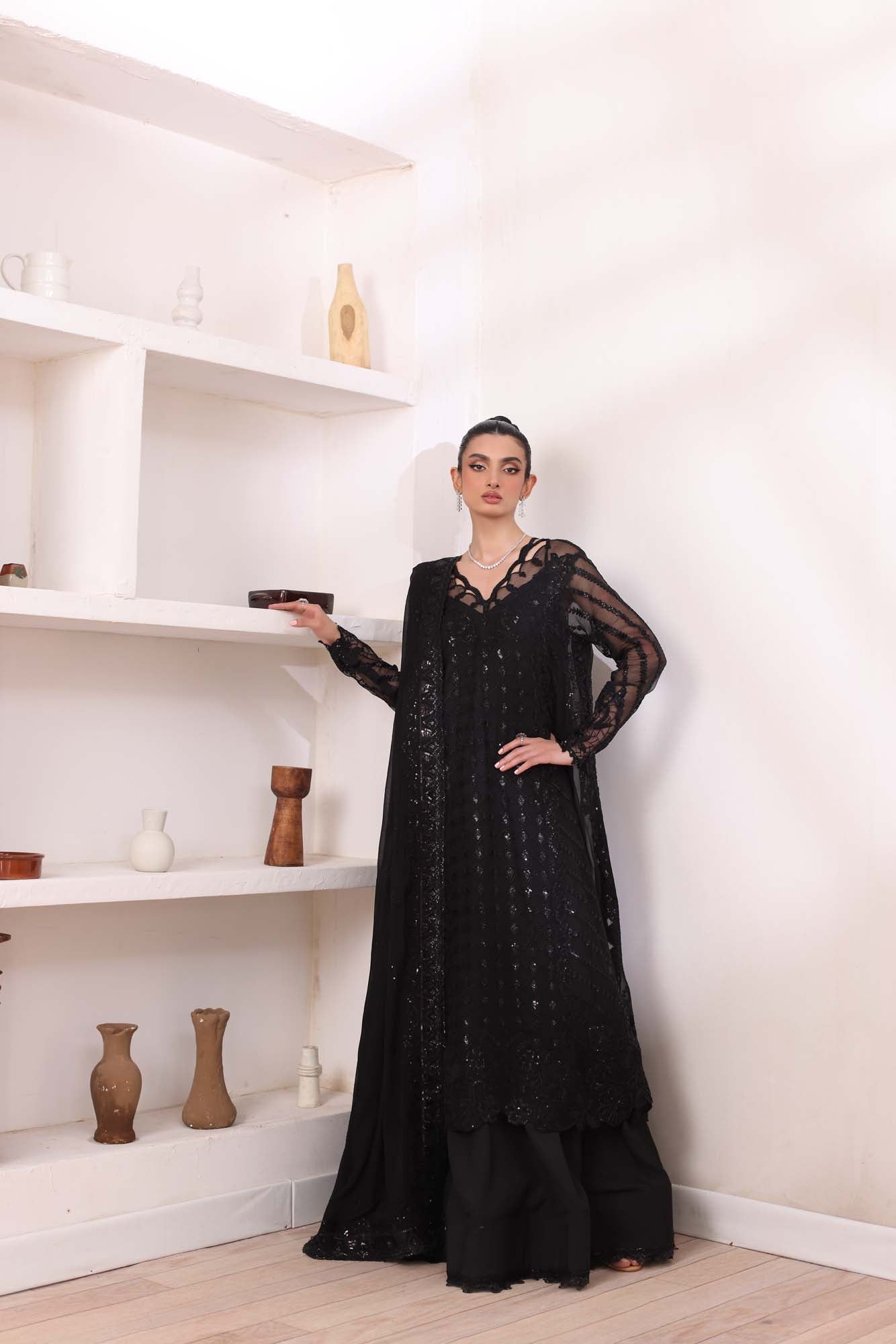 Noor by Saadia Asad | Noor Chiffon De Luxe | D4 - House Of Hania