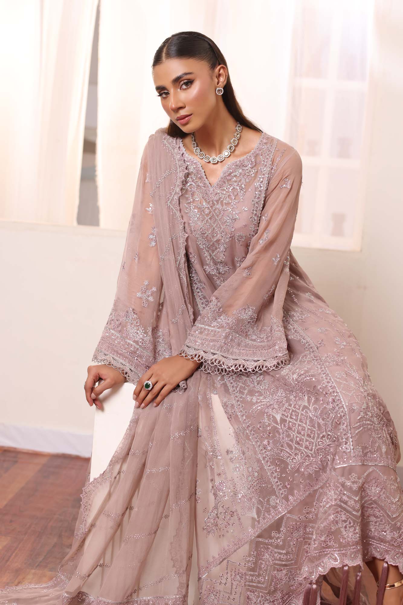 Noor by Saadia Asad | Noor Chiffon De Luxe | D7 - House Of Hania