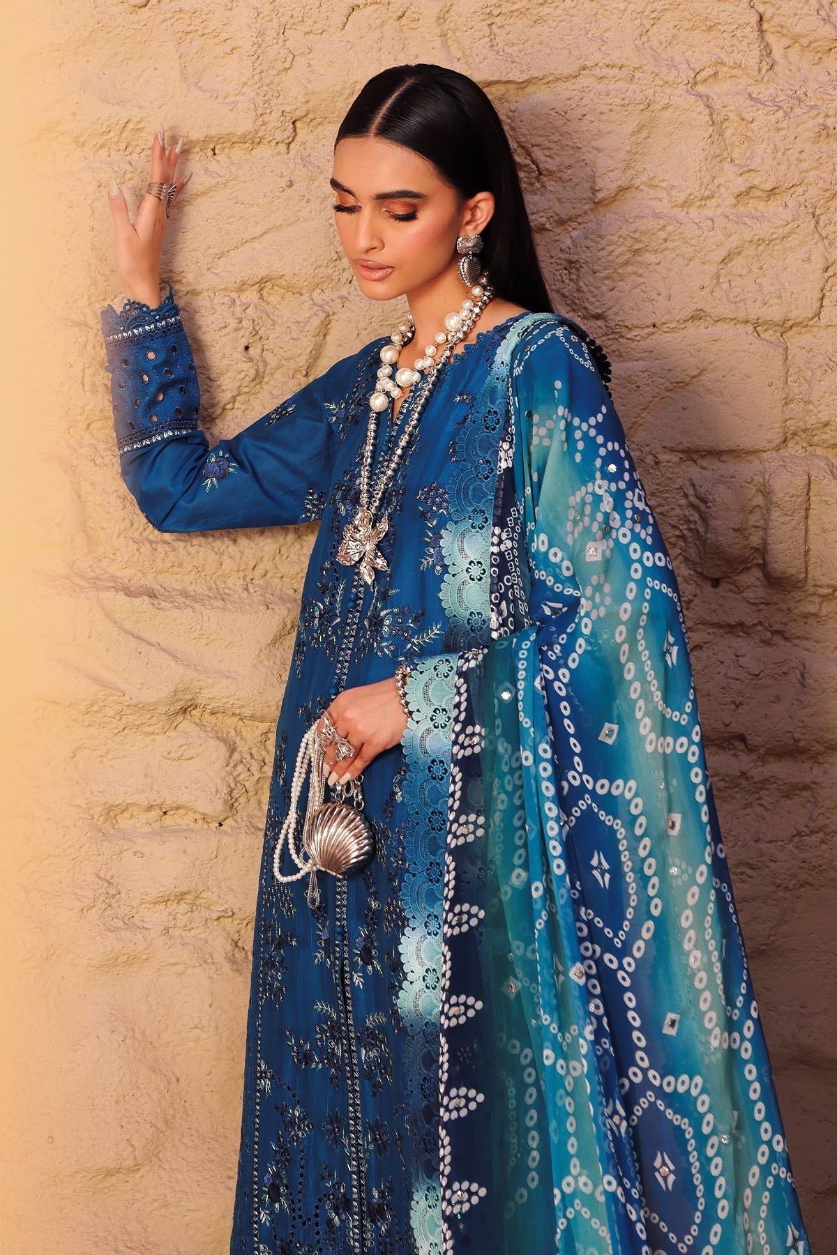 Nureh | Bazaar Lawn | NE-160 - House Of Hania
