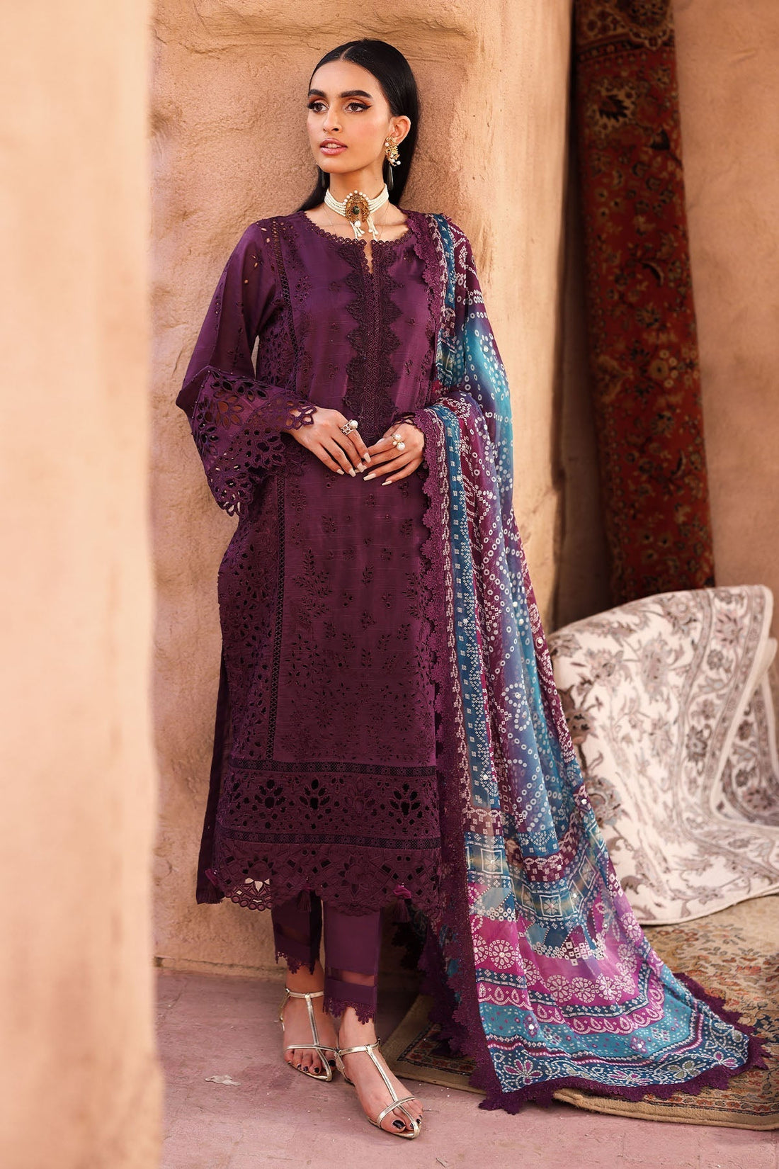 Nureh | Bazaar Lawn | NE-161 - House Of Hania