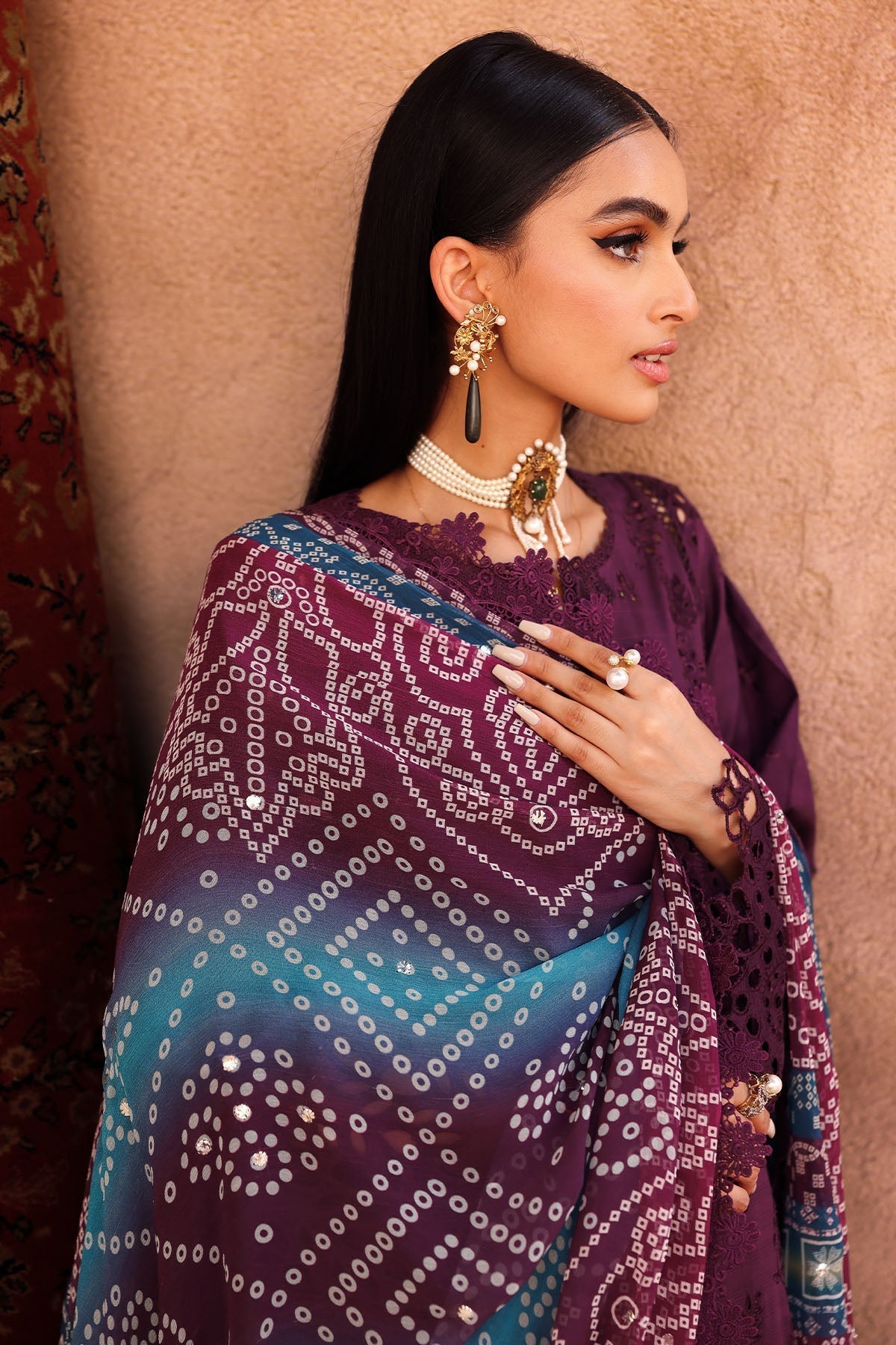 Nureh | Bazaar Lawn | NE-161 - House Of Hania
