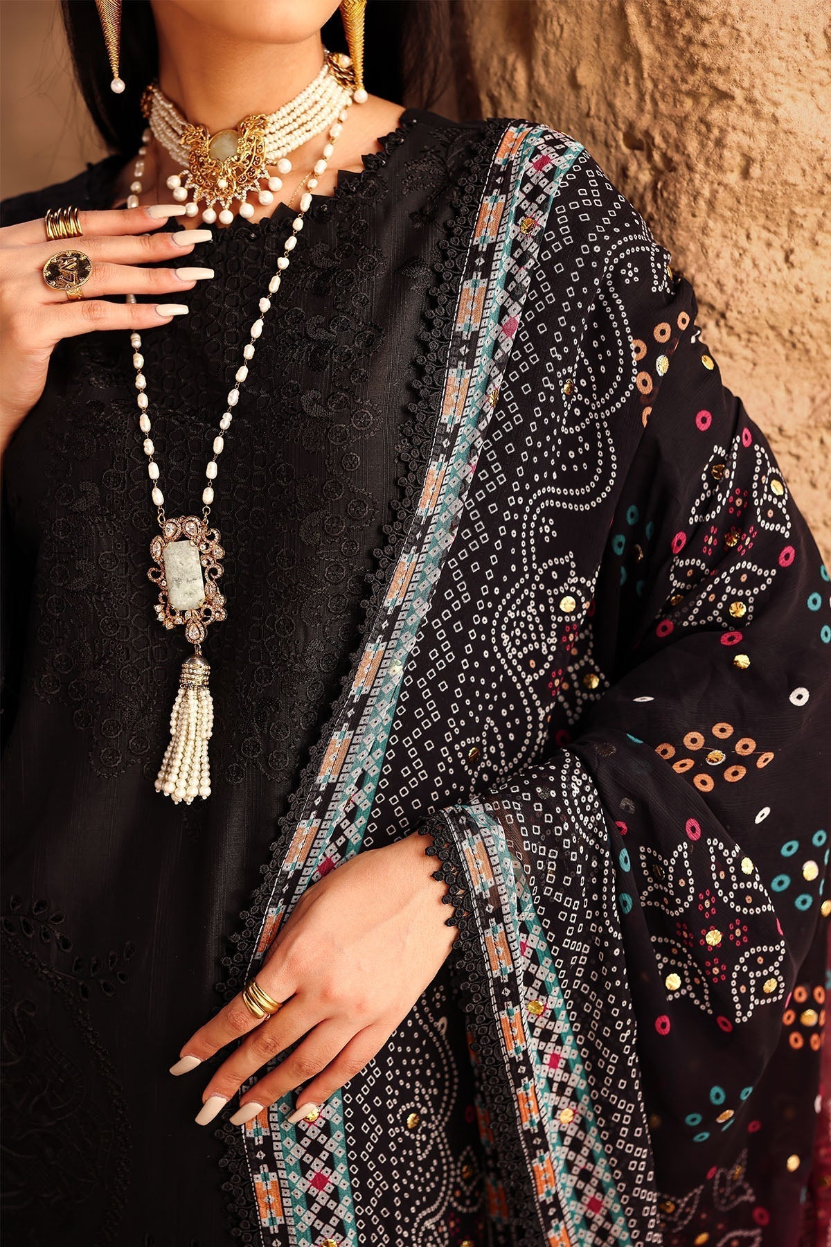Nureh | Bazaar Lawn | NE-162 - House Of Hania