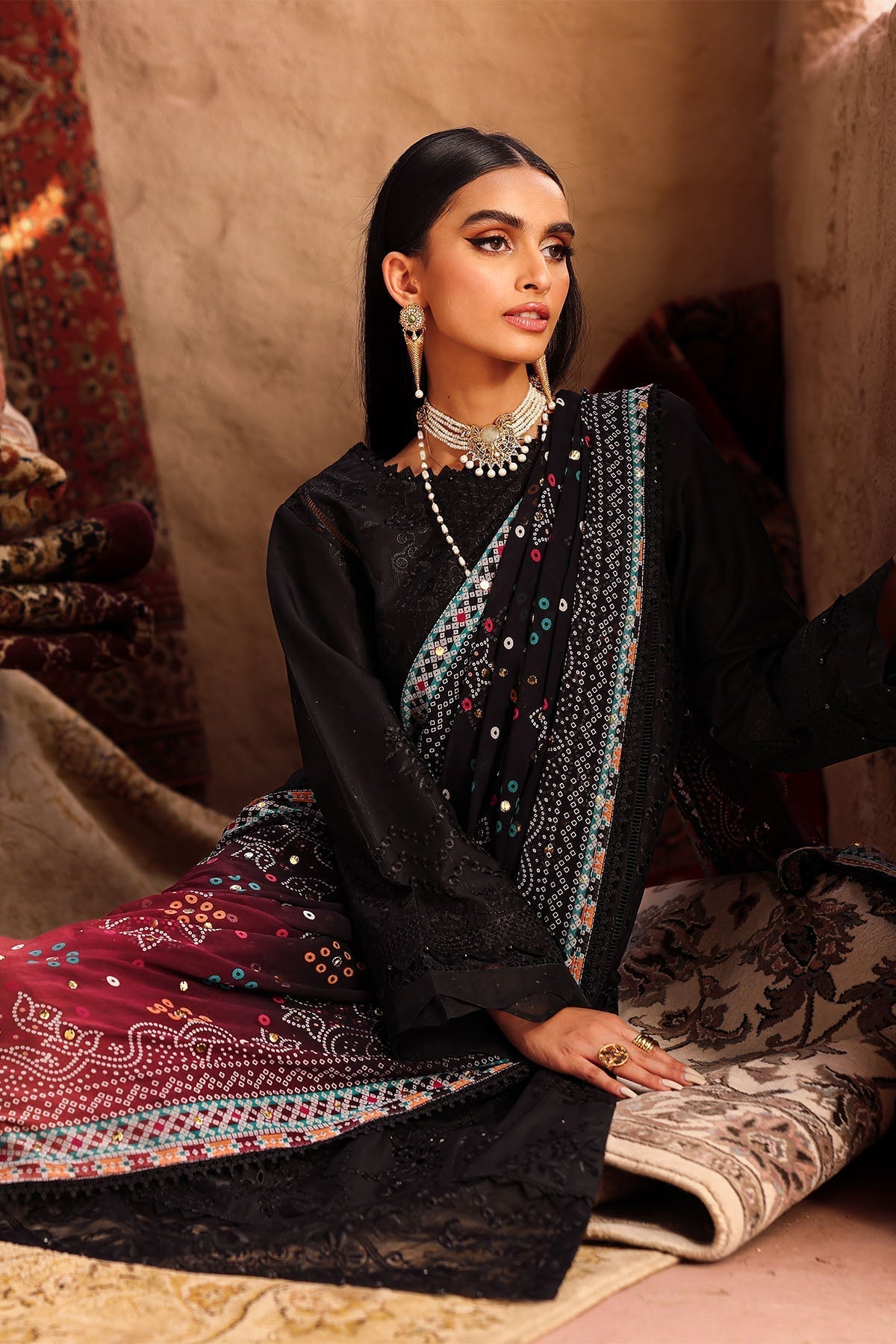 Nureh | Bazaar Lawn | NE-162 - House Of Hania