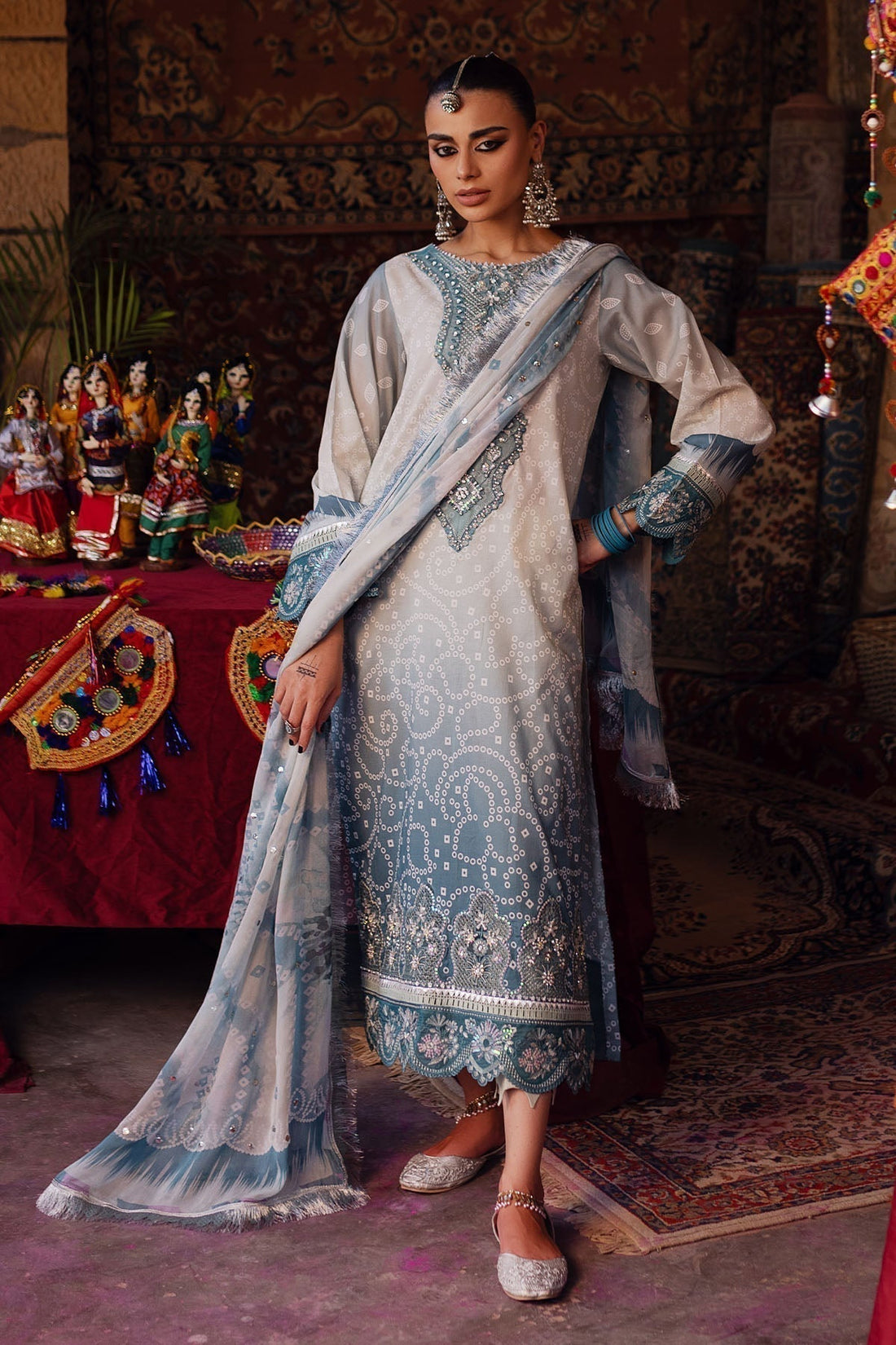 Nureh | Bazaar Lawn | NS-130 - House Of Hania