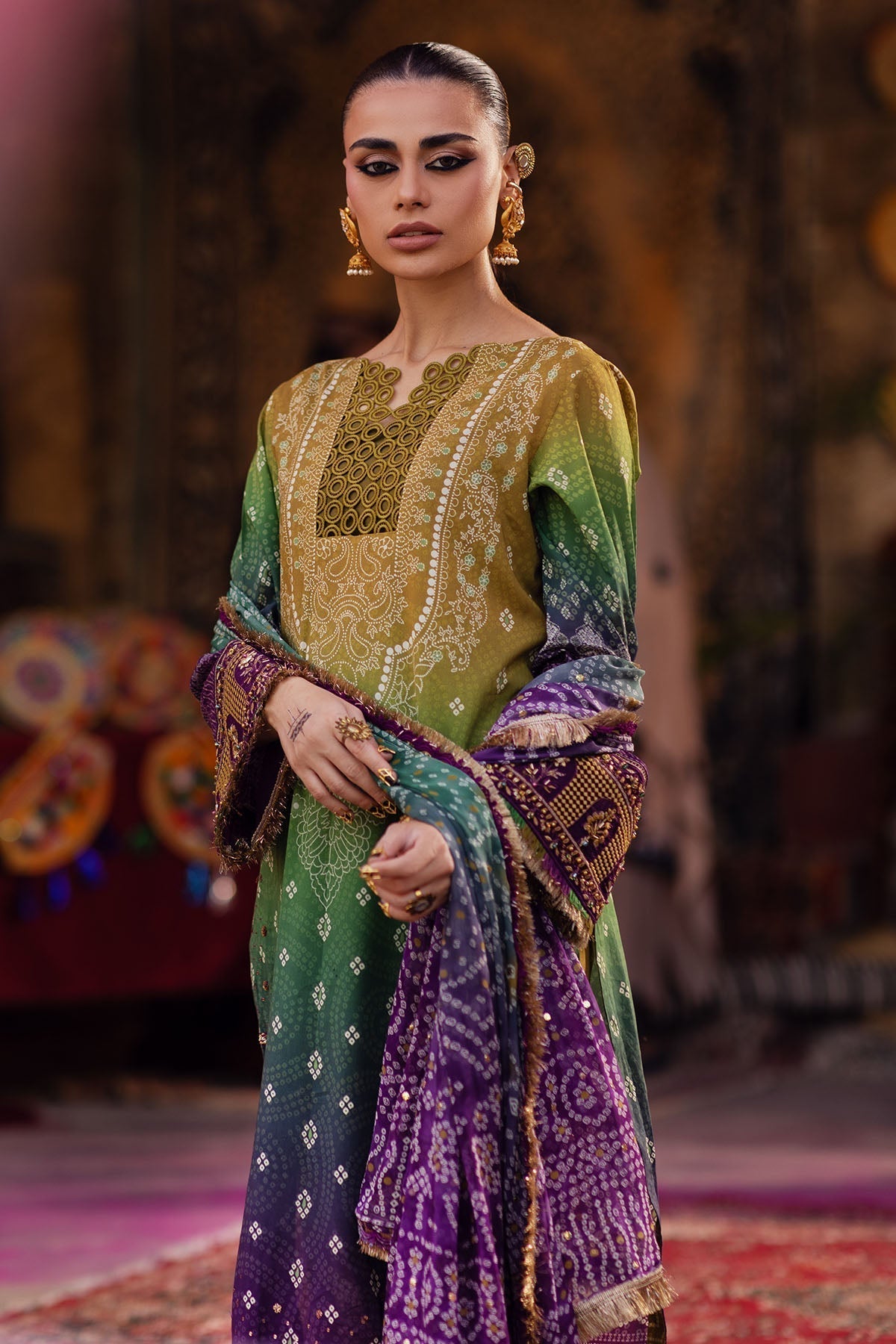 Nureh | Bazaar Lawn | NS-132 - House Of Hania
