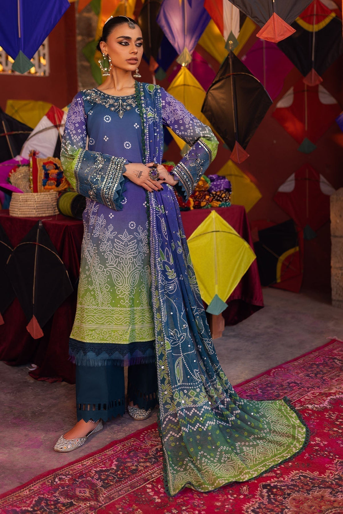 Nureh | Bazaar Lawn | NS-133 - House Of Hania